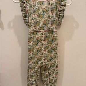 Baybala Floral Ruffled Baby Charlotte Romper